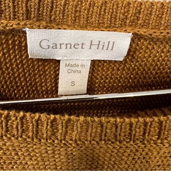 Garnet Hill Two-Piece Sweater Set in Mustard Yellow | Size S - Picture 4 of 16